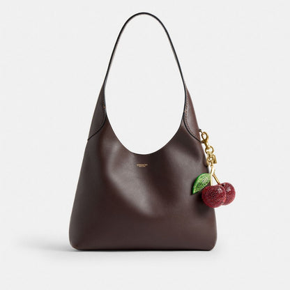 Large Crystal Cherry Bag Charm
