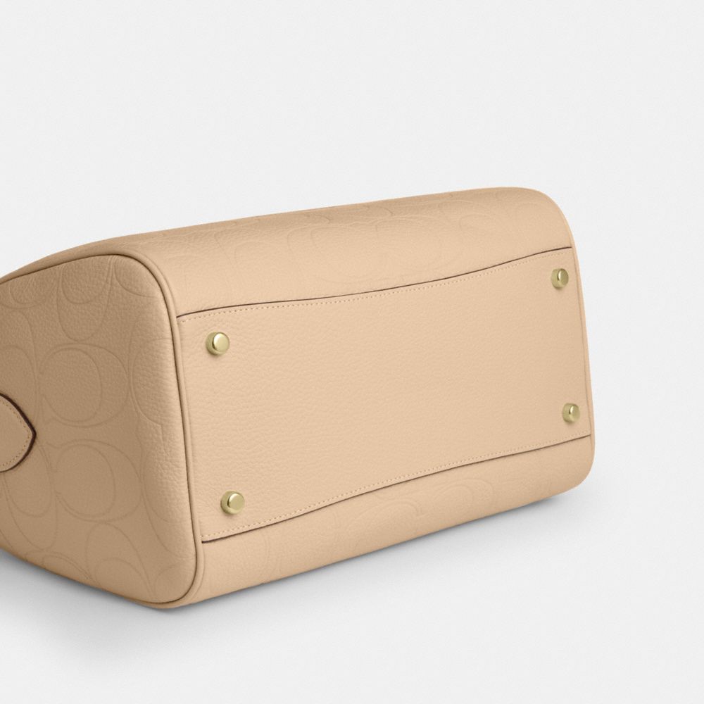 Rowan Large Satchel Bag In Signature Leather