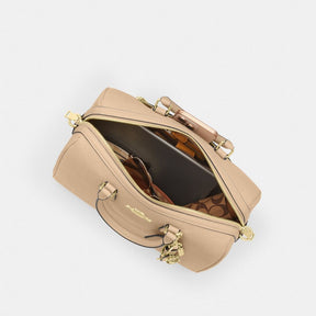 Rowan Large Satchel Bag In Signature Leather