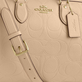 Rowan Large Satchel Bag In Signature Leather