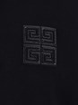 Givenchy Black Hoodie with 4G Logo Detail on Front in Cotton Man