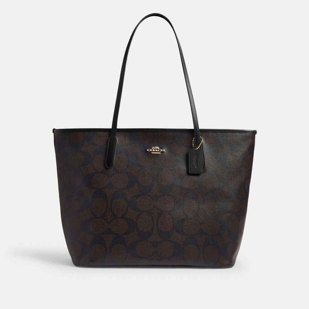 Large City Tote Bag In Maxi Signature Canvas