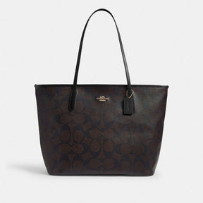 Large City Tote Bag In Maxi Signature Canvas