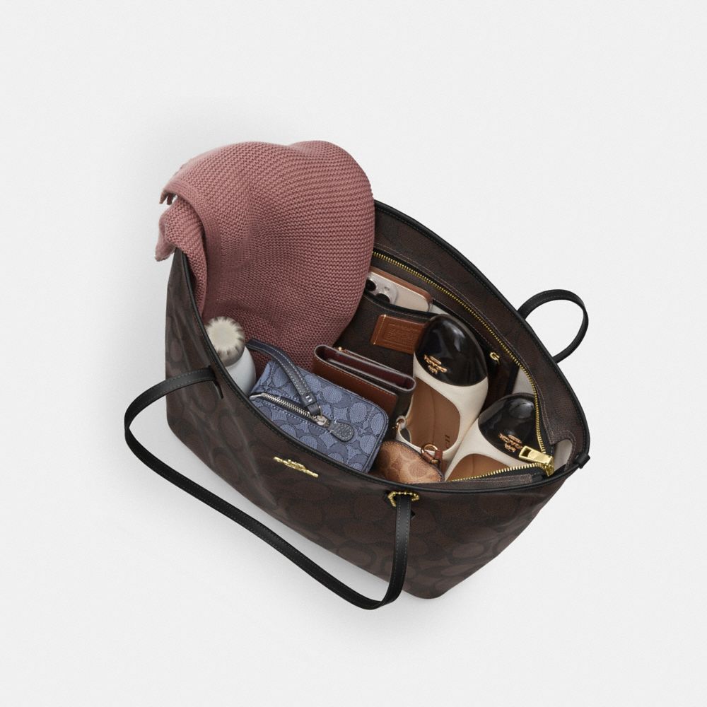 Large City Tote Bag In Maxi Signature Canvas