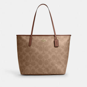 Large City Tote Bag In Maxi Signature Canvas