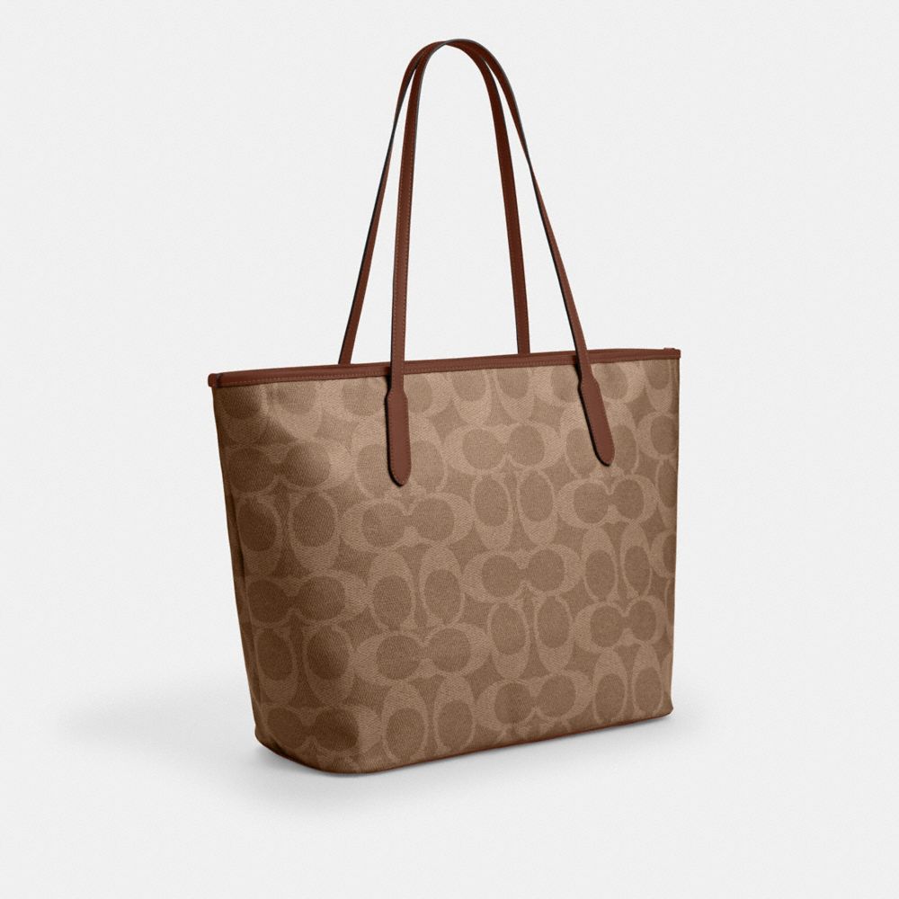 Large City Tote Bag In Maxi Signature Canvas