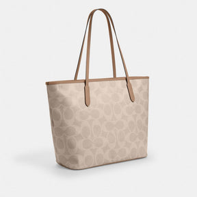 Large City Tote Bag In Maxi Signature Canvas