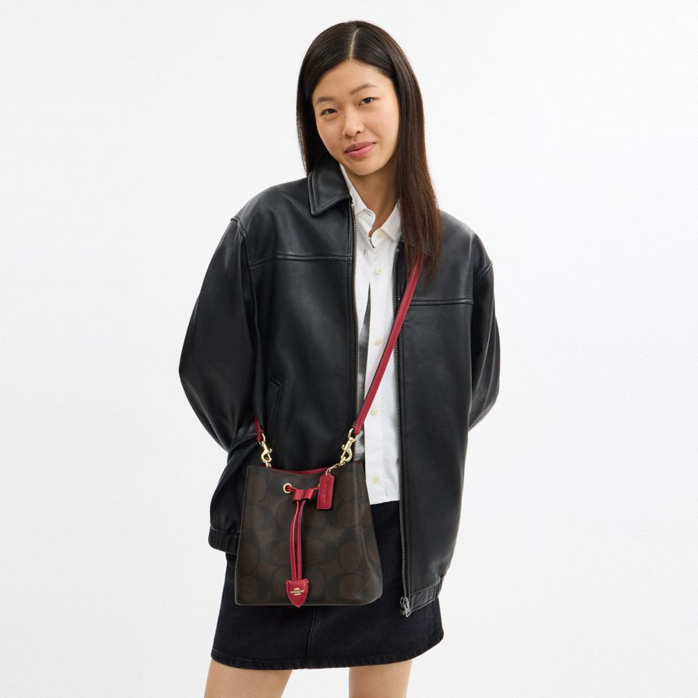 Rowan Bucket Bag In Maxi Signature Canvas