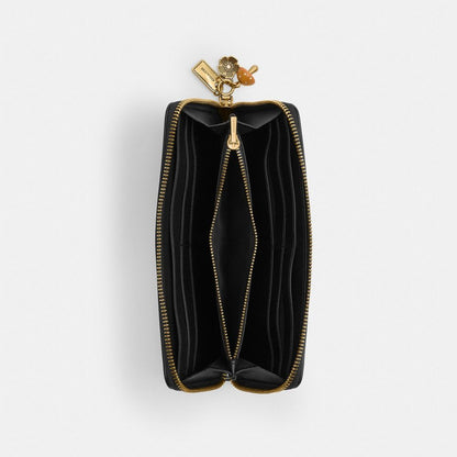 Essential Slim Accordion Zip Wallet With Charms