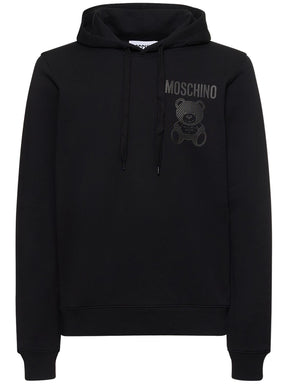 Moschino Teddy print organic cotton hoodie