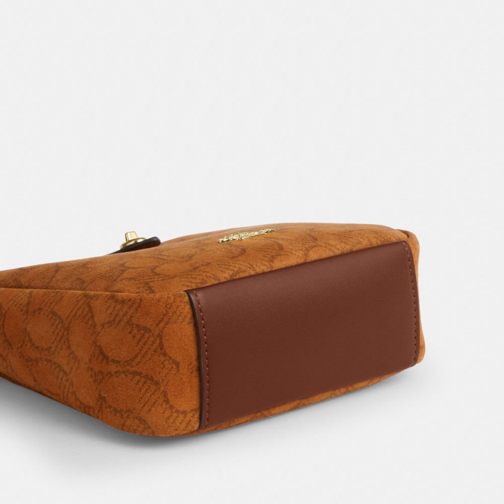 Hadley Mini Crossbody Bag In Signature Suede