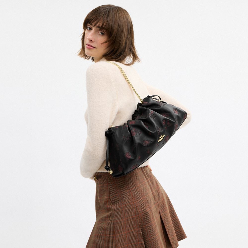 Faye Large Shoulder Bag With Floral Print