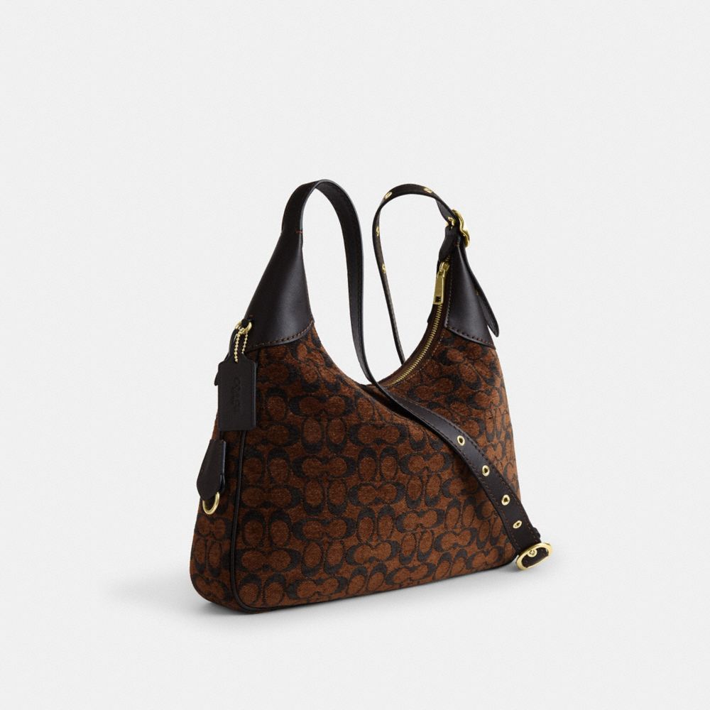 Ella Shoulder Bag In Signature Chenille