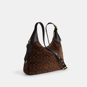 Ella Shoulder Bag In Signature Chenille