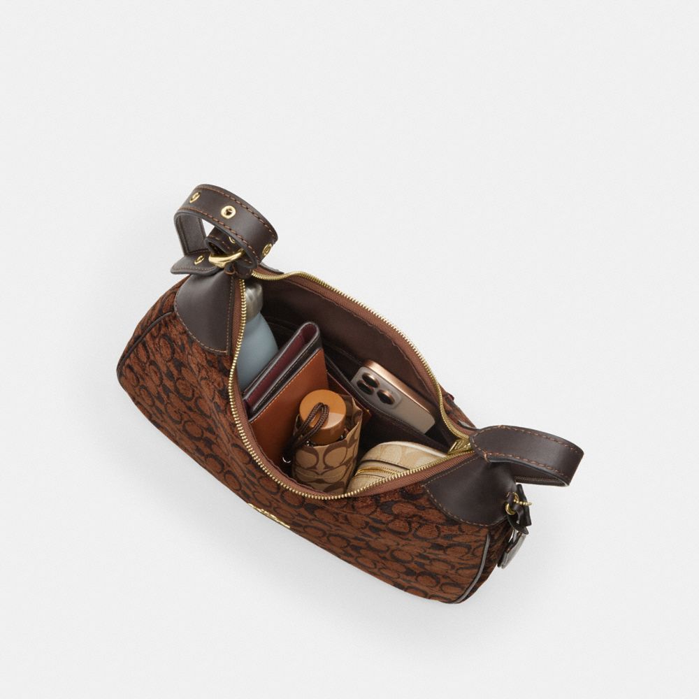 Ella Shoulder Bag In Signature Chenille