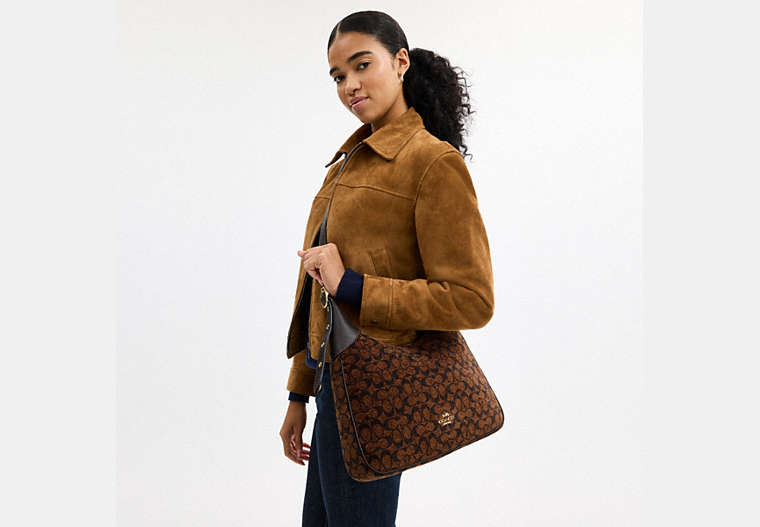 Ella Shoulder Bag In Signature Chenille