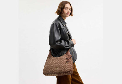 Ella Shoulder Bag In Signature Chenille
