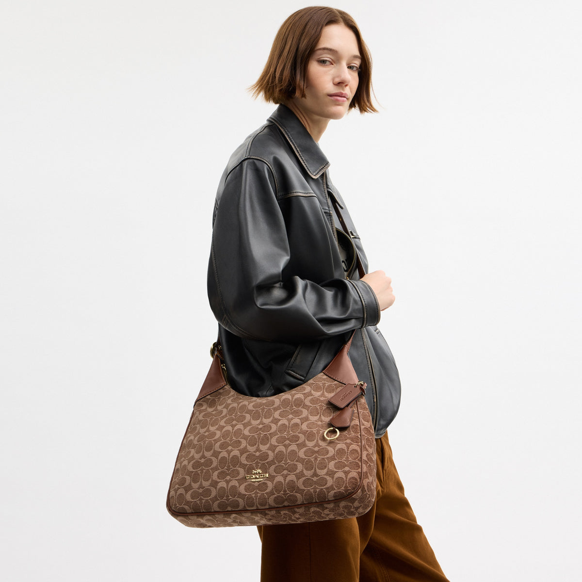 Ella Shoulder Bag In Signature Chenille