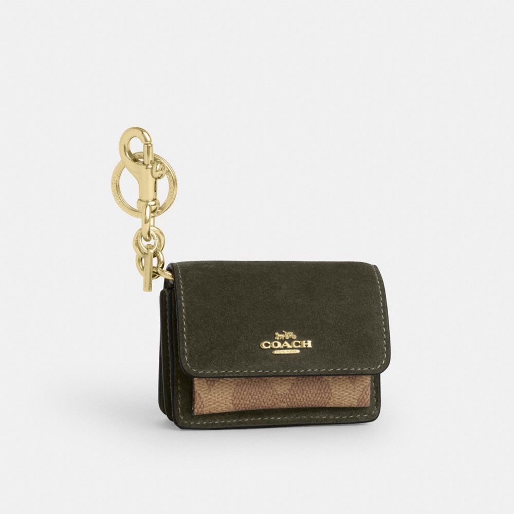 Klare Bag Charm With Signature Canvas