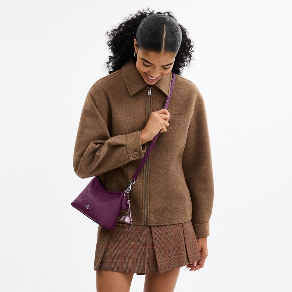 Laurel Small Shoulder Bag With Flower Charm