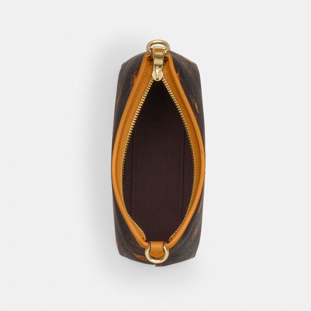 Laurel Small Shoulder Bag In Signature Canvas With Floral Print