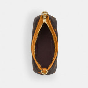 Laurel Small Shoulder Bag In Signature Canvas With Floral Print