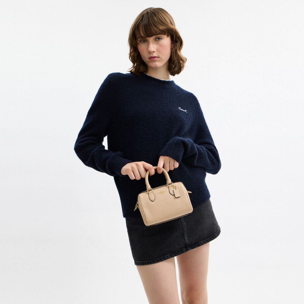 Mini Rowan Crossbody Bag In Signature Leather