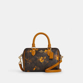 Mini Rowan Crossbody Bag In Signature Canvas With Floral Print