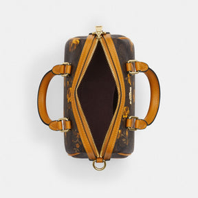 Mini Rowan Crossbody Bag In Signature Canvas With Floral Print