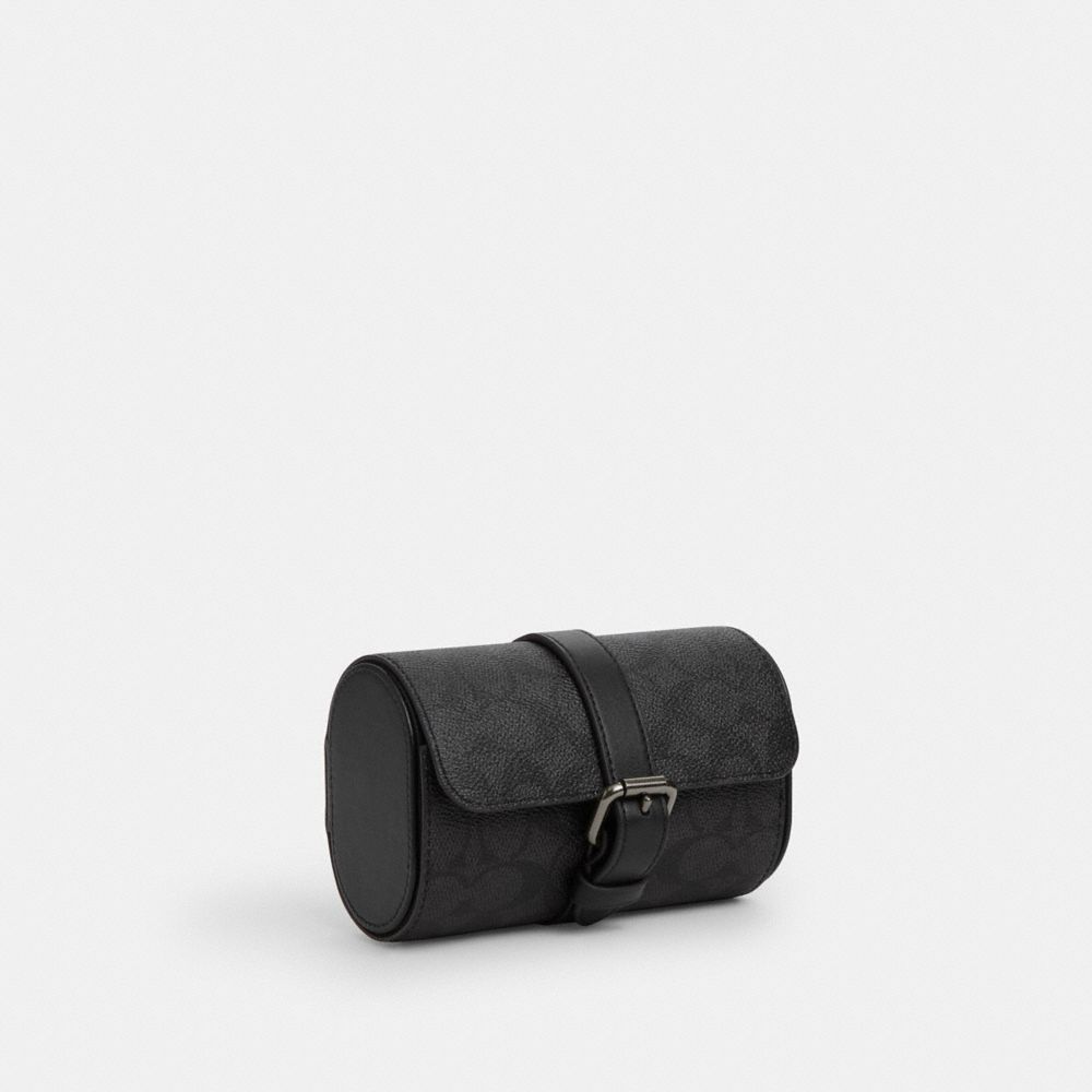 Watch Case In Signature Canvas