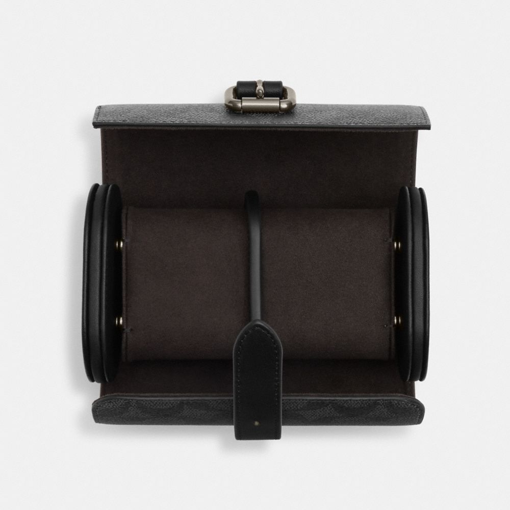 Watch Case In Signature Canvas