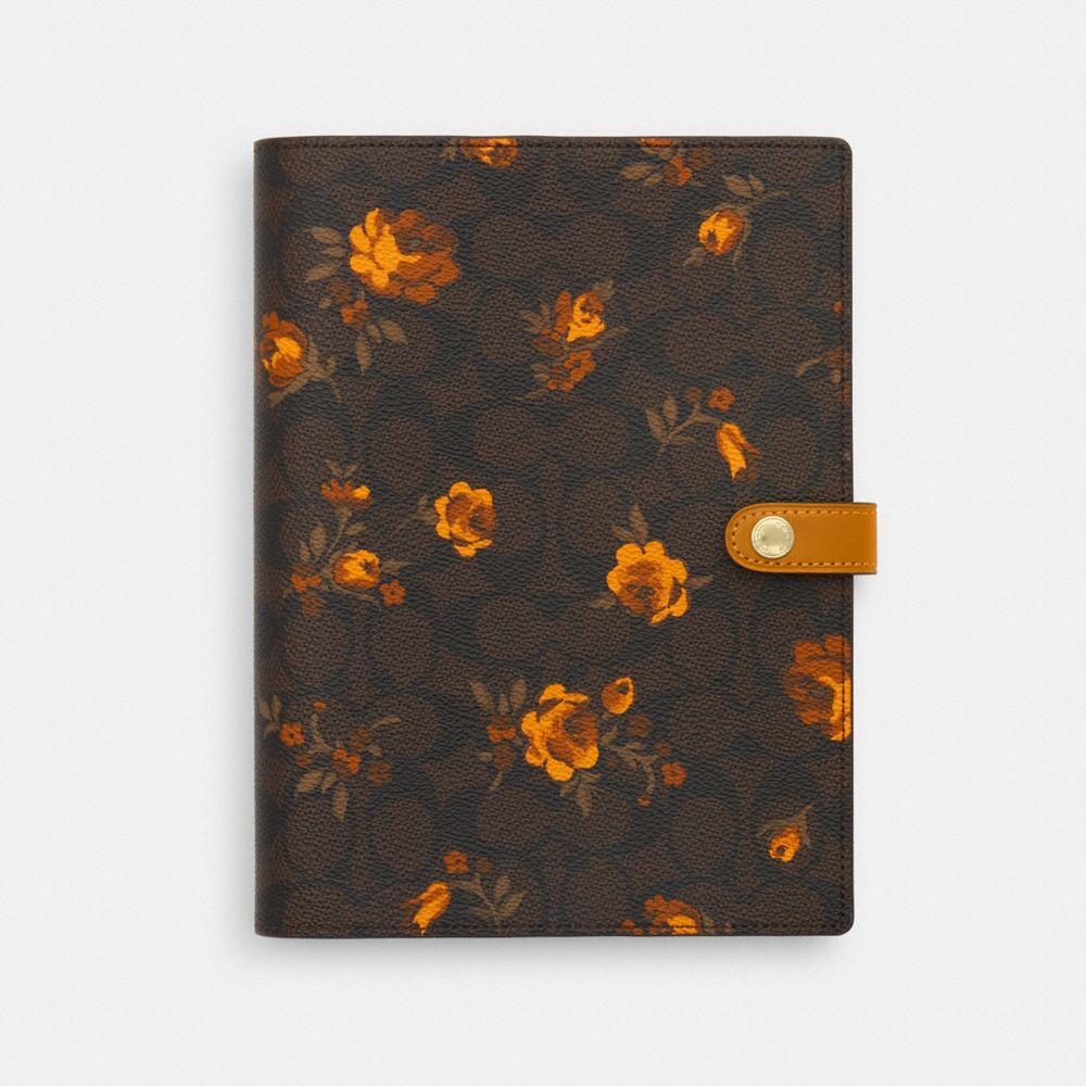Notebook In Signature Canvas With Floral Print