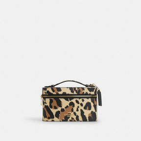 Cosmetic Case With Leopard Print