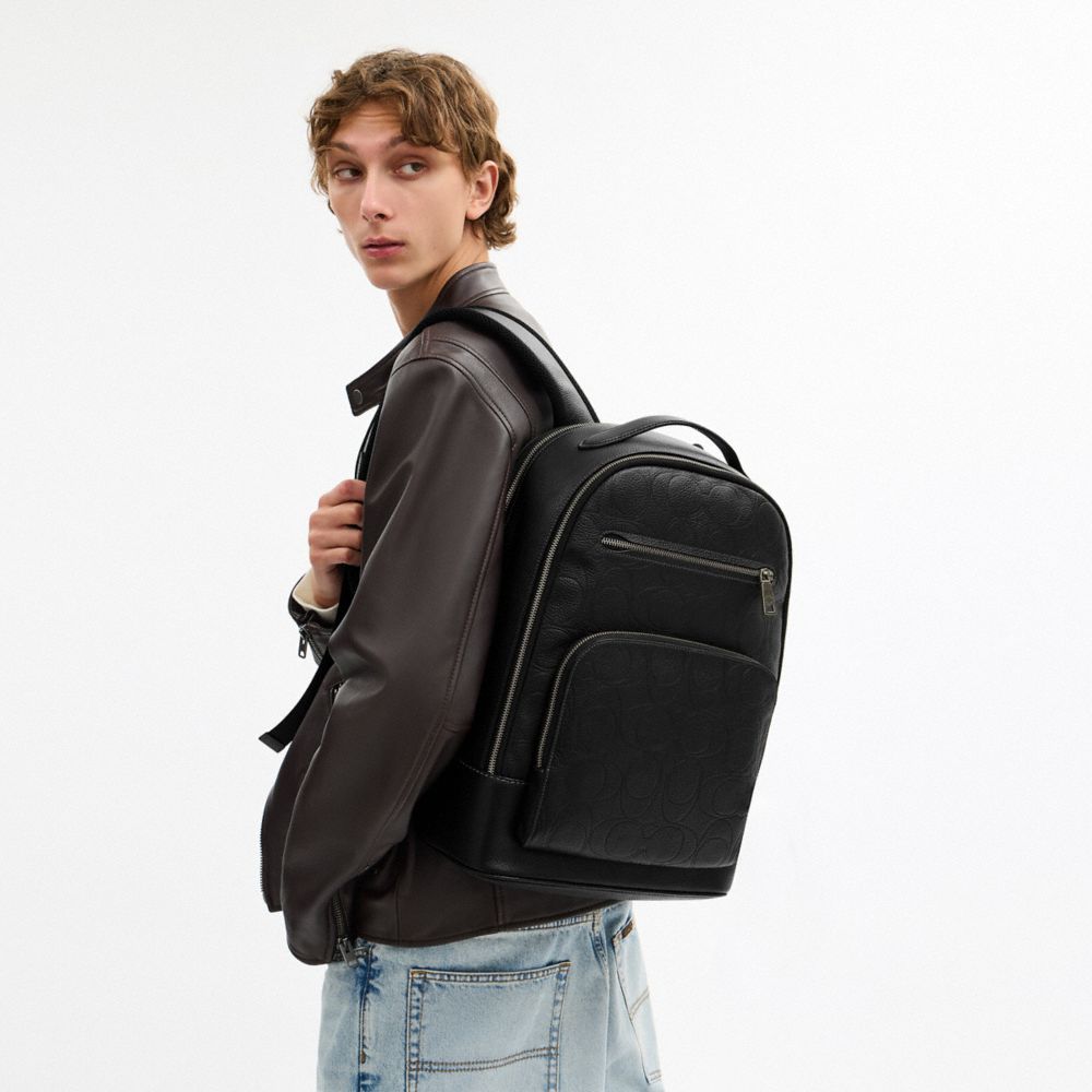 Ethan Backpack In Signature Leather