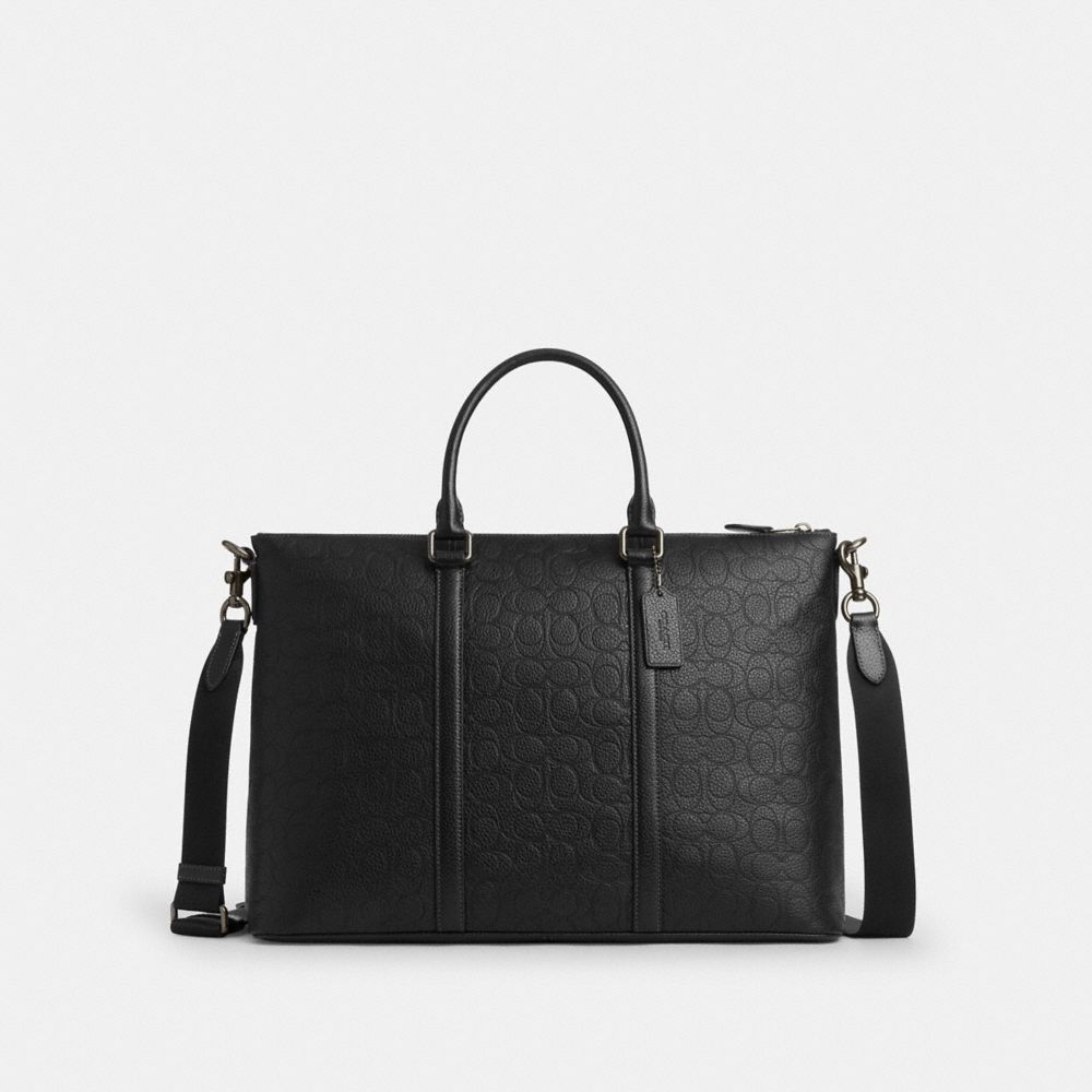 Caleb Work Bag In Signature Leather
