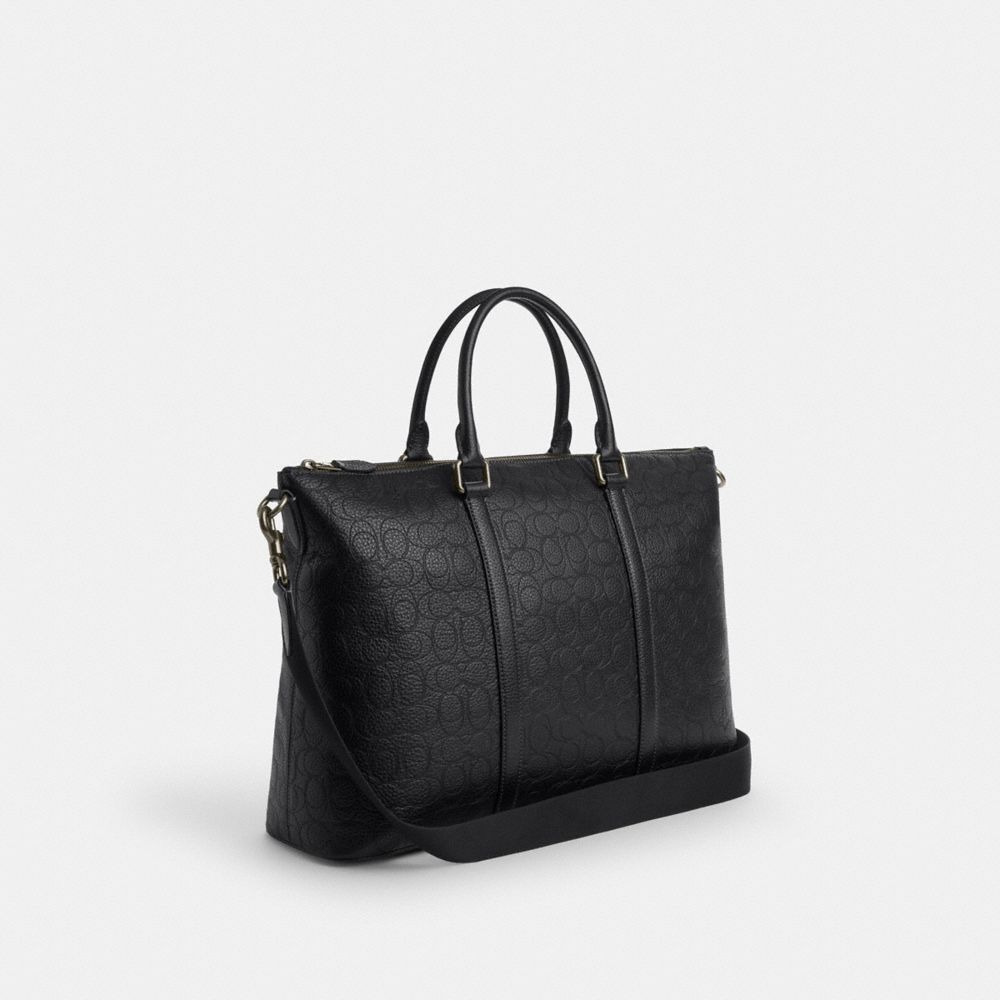 Caleb Work Bag In Signature Leather