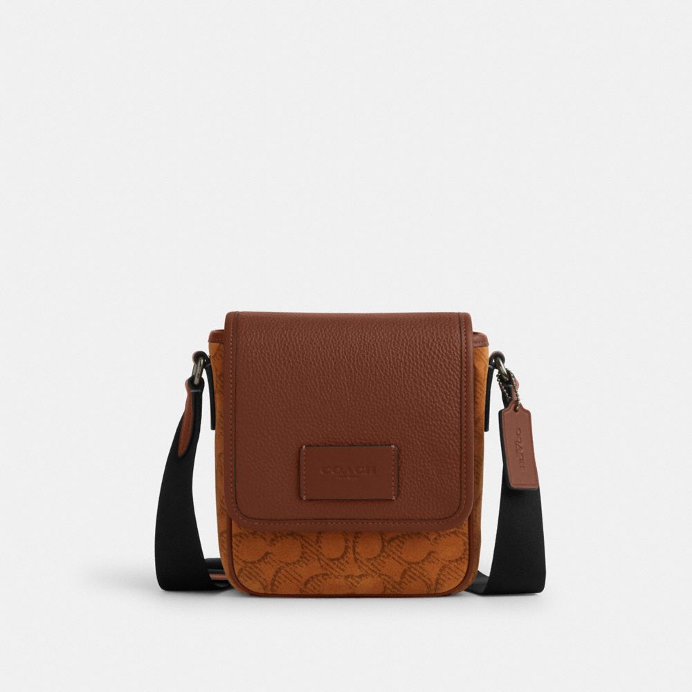 Lucas Crossbody Bag In Signature Suede