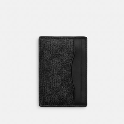 Card Case With Money Clip In Signature Canvas