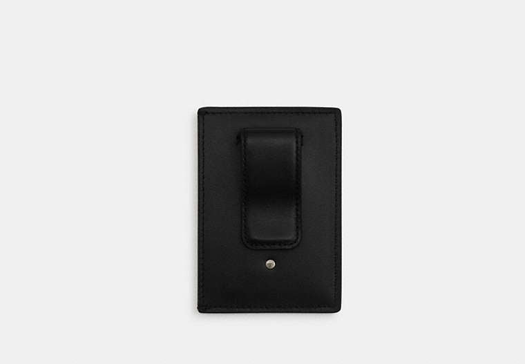 Card Case With Money Clip In Signature Canvas