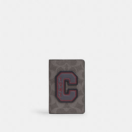 Id Card Wallet In Signature Canvas With Patches