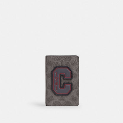 Id Card Wallet In Signature Canvas With Patches