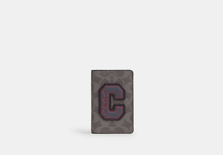Id Card Wallet In Signature Canvas With Patches