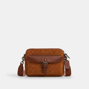 Warner Crossbody Bag In Signature Suede
