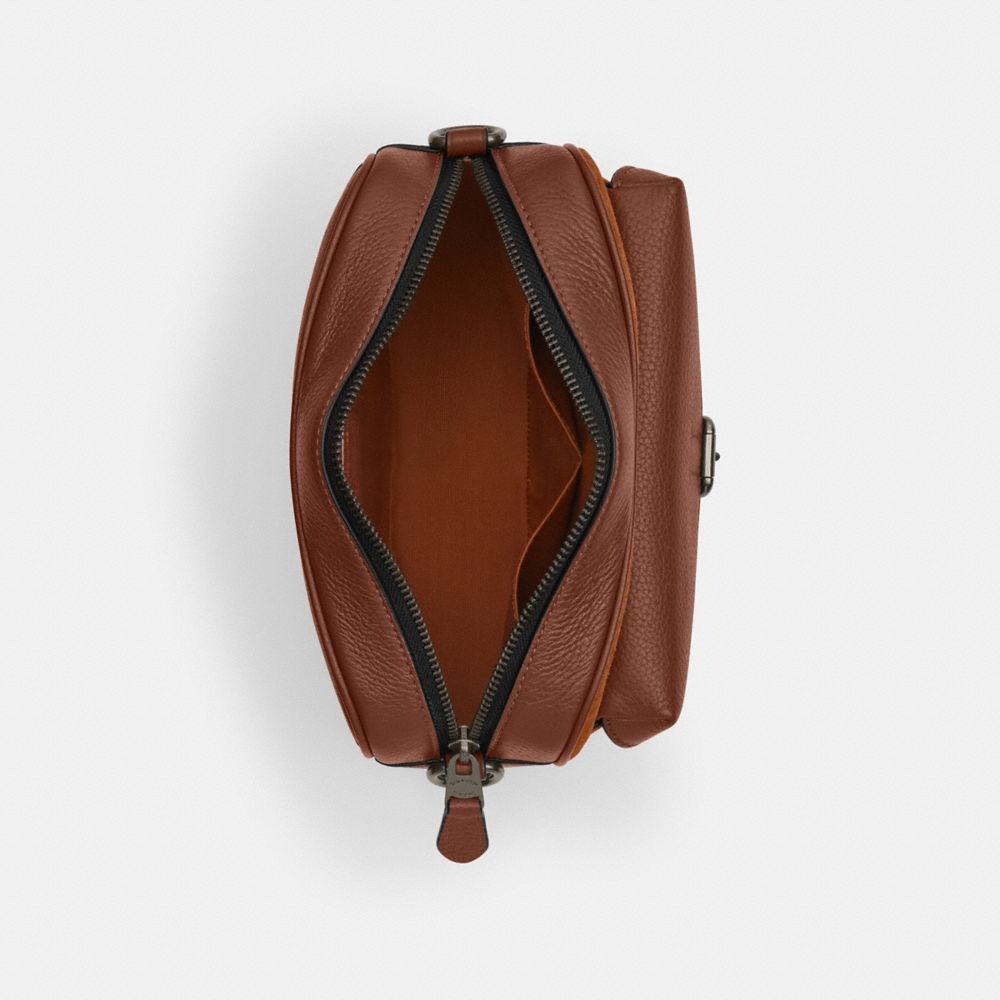 Warner Crossbody Bag In Signature Suede