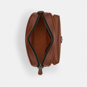 Warner Crossbody Bag In Signature Suede