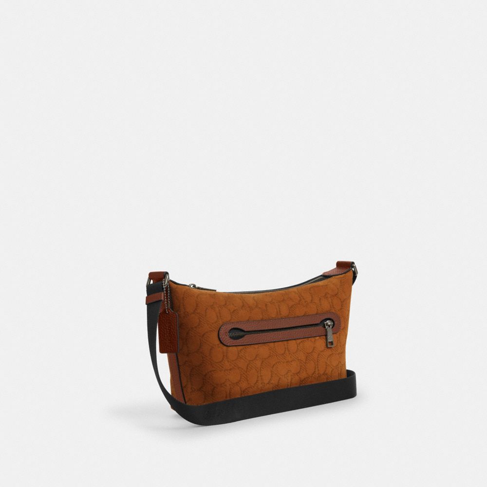 Small Finn Crossbody Bag With Pouch In Signature Suede