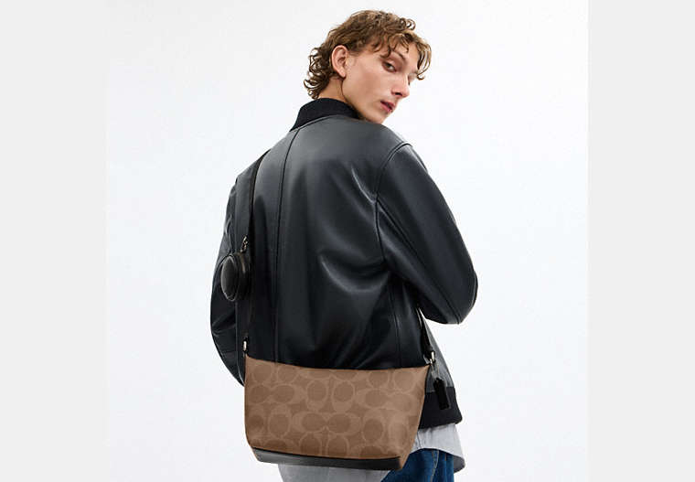 Small Finn Crossbody Bag With Pouch In Maxi Signature Canvas