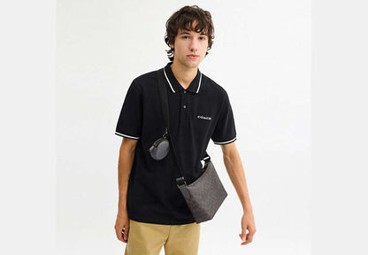 Small Finn Crossbody Bag With Pouch In Signature Canvas