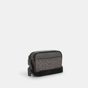 Graham Crossbody Bag In Signature Canvas With Varsity Stripe
