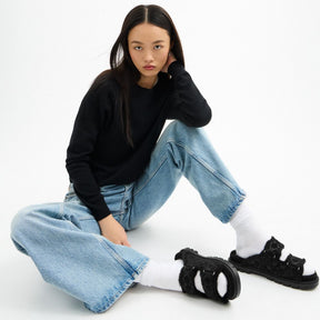 Two Band Sport Slide In Signature Suede